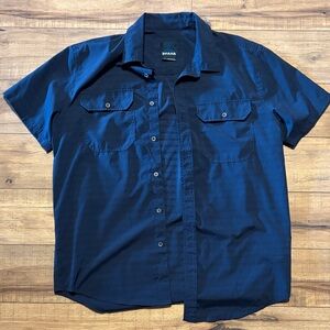 Prana Men's Navy Casual Button-Down Shirt